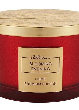 Свічка ароматизована aromatherapy blooming evening червона