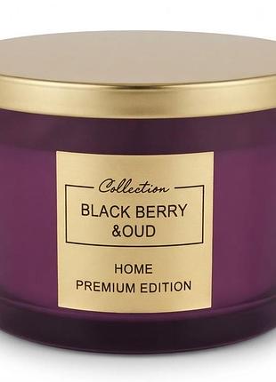 Свічка ароматизована aromatherapy black berry & oud