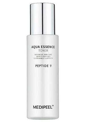 Тонер-эссенция с пептидами на основе гиалуроновой кислоты medi peel peptide 9 aqua essence toner, 250мл