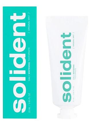 Зубна паста відбілювальна solident daily whitening м'ята 25 мл