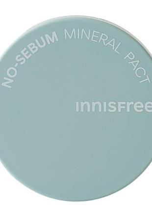 Матуюча мінеральна пудра innisfree no sebum mineral pact, 8,5 г