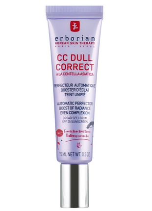 Корректирующий сс крем для лица erborian cc dull correct 15 мл