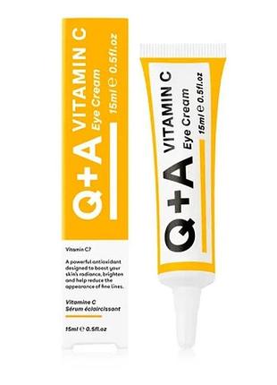 Крем для зони навколо очей q+a vitamin c eye cream 15 мл