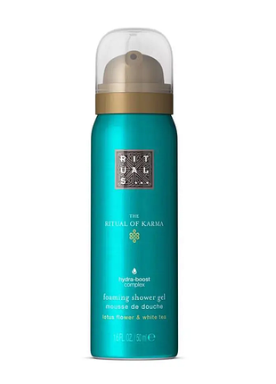 Гель-пенка для душа rituals the ritual of karma foaming shower gel 50 мл