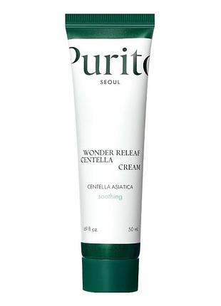 Успокаивающий крем с центеллой purito seoul wonder releaf centella cream 50 мл