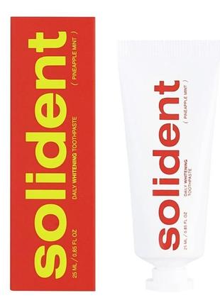 Зубна паста відбілювальна solident daily whitening pineapple mint 25 мл