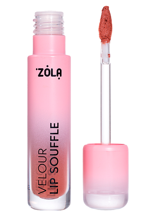 Оксамитова матова помада zola velour lip souffle 03 toffee