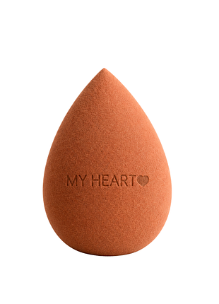 Губка для макияжа my heart коричневая