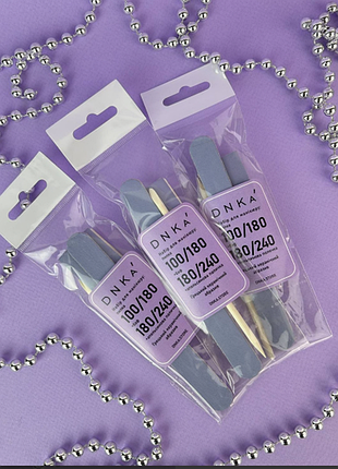 Одноразовий манікюрний набір (пилочка, баф, апельсинова паличка) dnka manicure set manicure file, buff, orange