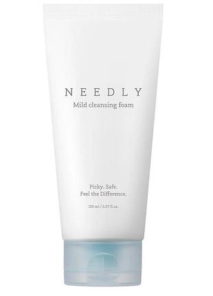 Очищающая пена needly mild cleansing foam для жирной кожи 150 мл
