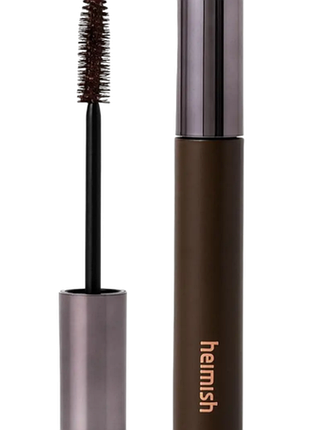Туш для вій коричнева heimish dailism smudge stop mascara brown volume 9 г