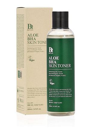 Тонер алое с салициловой кислотой benton aloe bha 200 мл