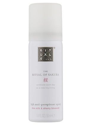 Антиперспирант-спрей rituals the ritual of sakura antiperspirant 50 мл