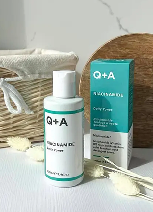 Тонер зволожуючий q+a niacinamide daily toner 100 мл
