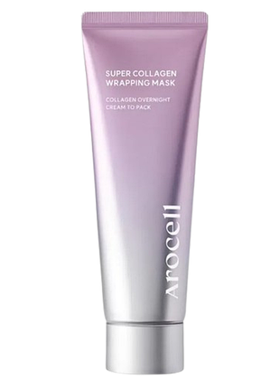 Маска-пленка с коллагеном для увлажнения и лифтинга arocell super collagen wrapping mask, 80 мл