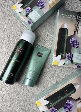 Подарунковий міні-набір rituals the ritual of jing relax & restore пінка 50 мл, маска для рук 40 мл