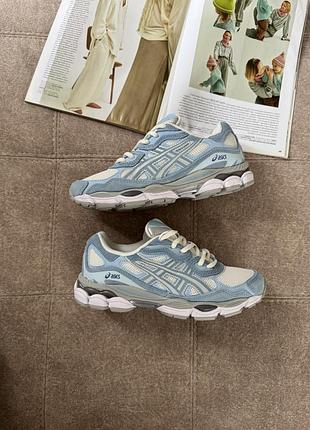 Asics gel-nyc cream arctic sky 3