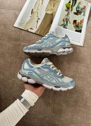 Asics gel-nyc cream arctic sky 4