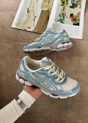 Asics gel-nyc cream arctic sky 5