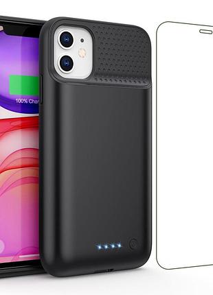 Чохол-акумулятор qtshine hx50ba2 для apple iphone 11 та iphone xr 6.1 дюйма 7500 ма • г