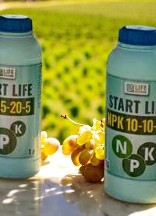 Удобрение ркд «start life» 1л / npk 10:10:10 азот, фосфор, калий.