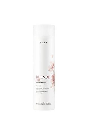 Олійний шампунь для світлого волосся braé blonde oil shampoo