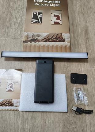 Аккумуляторный светильник для картин и зеркал popolron rechargeable picture light (led, с регулировкой)