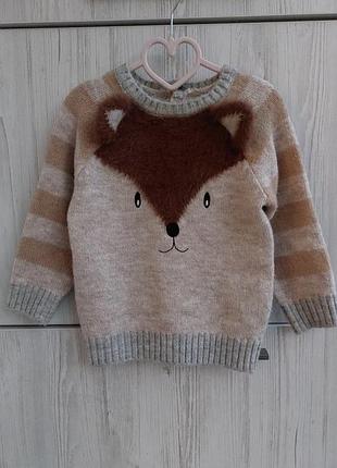 Брендова тепла кофта matalan для дівчинки 2-3р