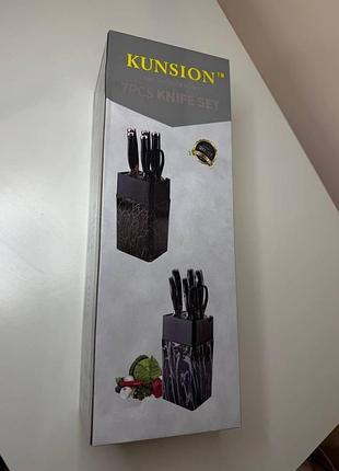 Набор кухонных ножей kunsion 7pcs knife set