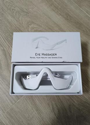 Массажер для глаз eye massager (ems, светотерапия, микрострумы)