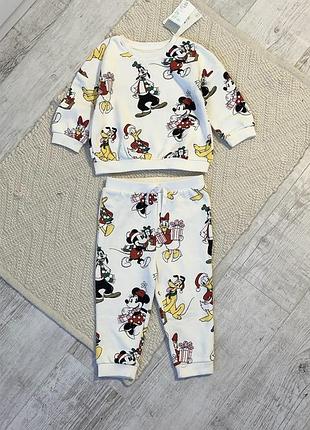 Комплект дитячий primark disney новорічний білий