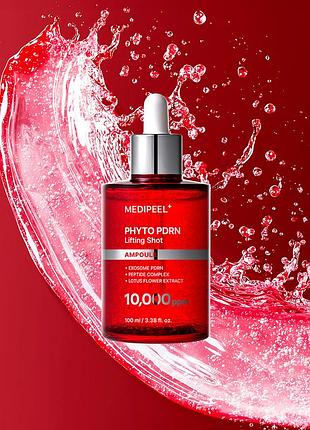 Новая ампула от морщин со спикулами, pdrn и фитоэкзосомами medi-peel phyto exosome pdrn lifting shot ampoule