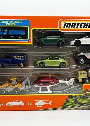 Набір машинок matchbox (матчбокс) 9 шт. mattel