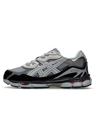 Чоловічі кросівки asics зимові сіро-чорні з gore-tex