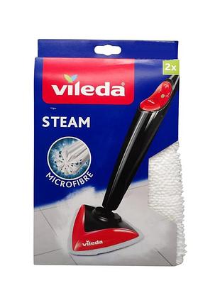 Сменные треугольные насадки steam 2 шт белый vileda