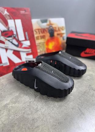 Шльопанці nike mind (найк майнд), чорні сланці для пляжу, басейну й дому на літо