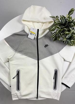 Кофта nike tech fleece (найк тех фліс), толстовка спортивна демісезонна зі світловідбивними елементами