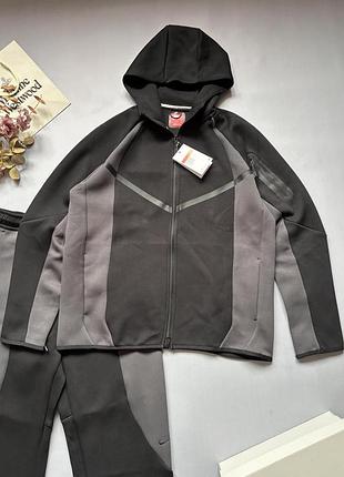 Кофта на молнии nike tech fleece (найк тех флис), спортивная толстовка-зипка для межсезонья довгий рукав