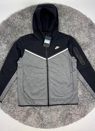 Кофта nike tech fleece (найк тех фліс), спортивна толстовка для прохолодної погоди, демісезонна xxl