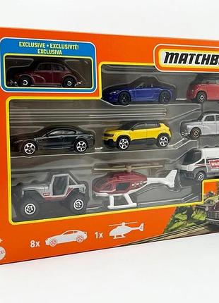 Набір машинок matchbox 9-pack (колекційний комплект із 9 моделей