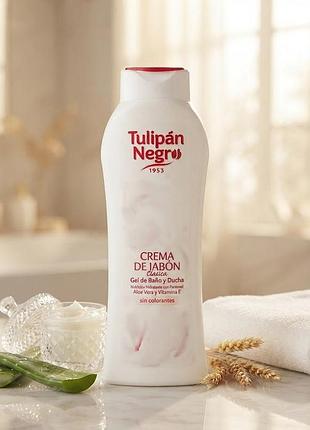 Гель для душу tulipan negro yummy cream «молочне безе та кориця» (650 мл)