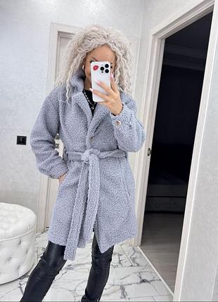 Шубка пальто экомех еврозима