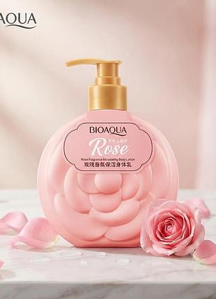 Отбеливающий и увлажняющий крем для тела с розовым маслом bioaqua rose fragrance moisturizing body cream 235g