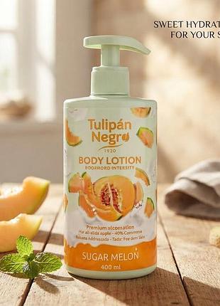 Лосьон для тела увлажняющий парфюмированный tulipan negro «цукровая дыня» (400 мл)