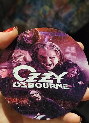 Дерево підставка під чашку кругла музика рок оззі осборн ozzy