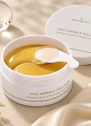 Гідрогелеві патчі з колагеном та золотом beauugreen collagen & gold hydrogel eye patch - омолоджуючі патчі під очі корейські