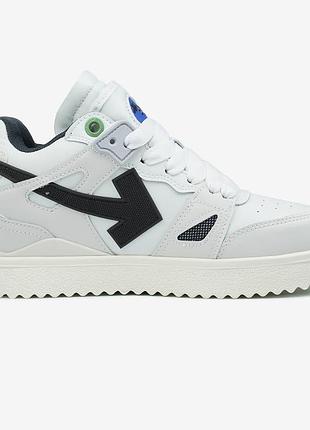Off-white sponge mid top white black 5