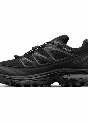 Мужские зимние термокроссовки salomon xa pro street thinsulate gore-tex черные утепленные с мембраной 44-28см (b)