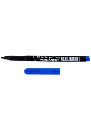 Маркер перманентний "centropen" 2536 синій 1 мм, шт