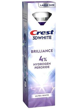 Вибілювальна зубна паста crest 3d white professional ultra white large size 107 г